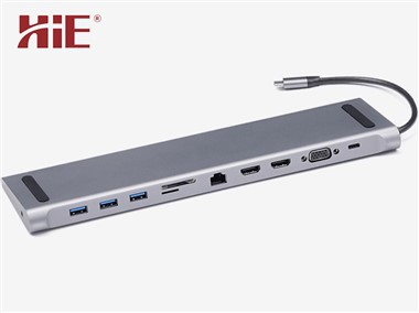UsB-C 11-in-1 Gorsaf Docio