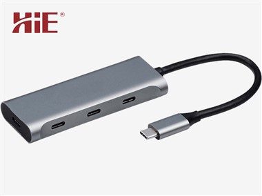 USB-C 4-yn-1 Gorsaf Docio5600